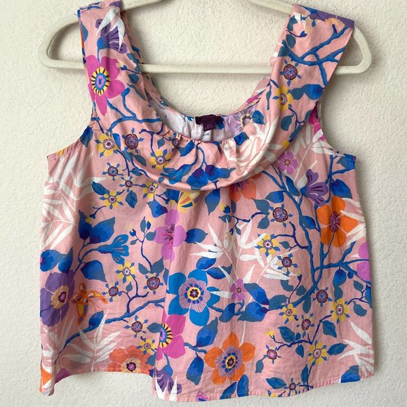 J. Crew Tops - J. Crew Liberty of London Floral Print Scoop Neck Blouse Top l0608